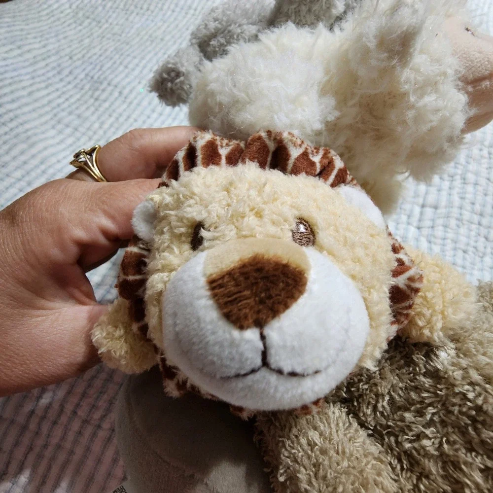 Walgreens Stacked Animal Plush Bunny Lamb Lion Elephant Crinkle Toy 296170